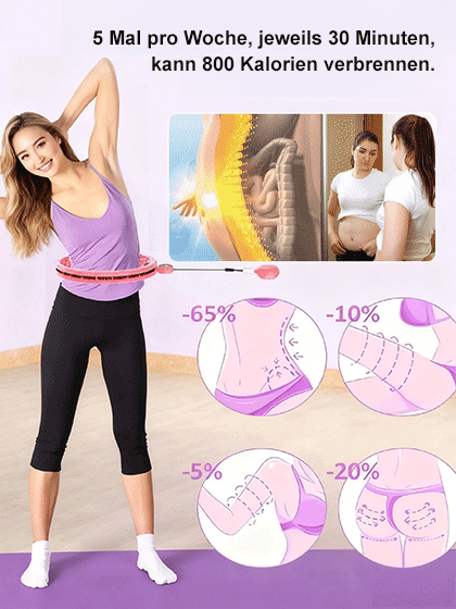 Intelligenter, zerlegbarer Hula-Hoop-Reifen mit Zählfunktion, der nicht herunterfällt