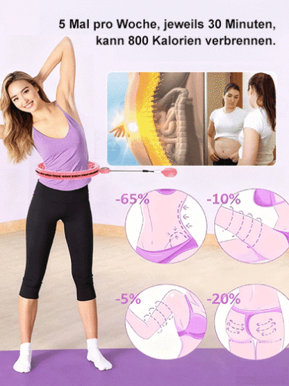 Intelligenter, zerlegbarer Hula-Hoop-Reifen mit Zählfunktion, der nicht herunterfällt