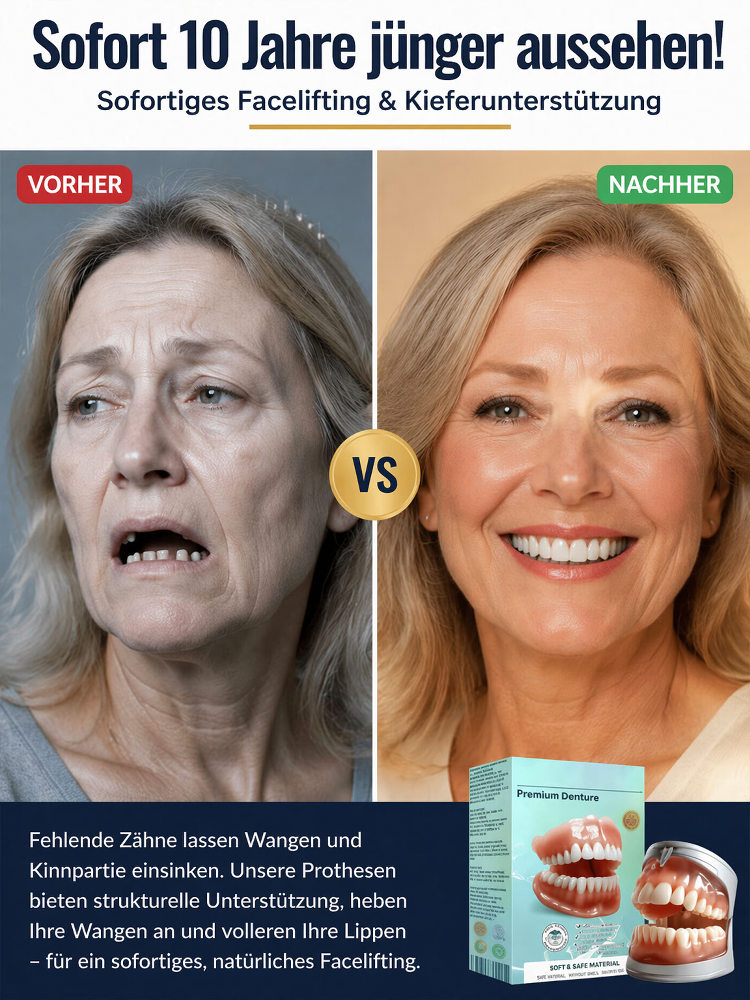 [Die Reise zum neuen Lächeln] Set für perfekten Halt von Zahnersatz