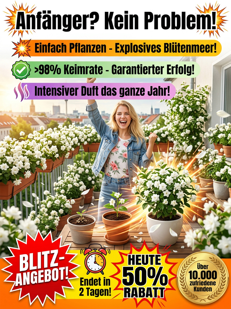 【Parfüm des Gartens】Vierjahreszeiten blühende, doppelt blühende Jasminsamen