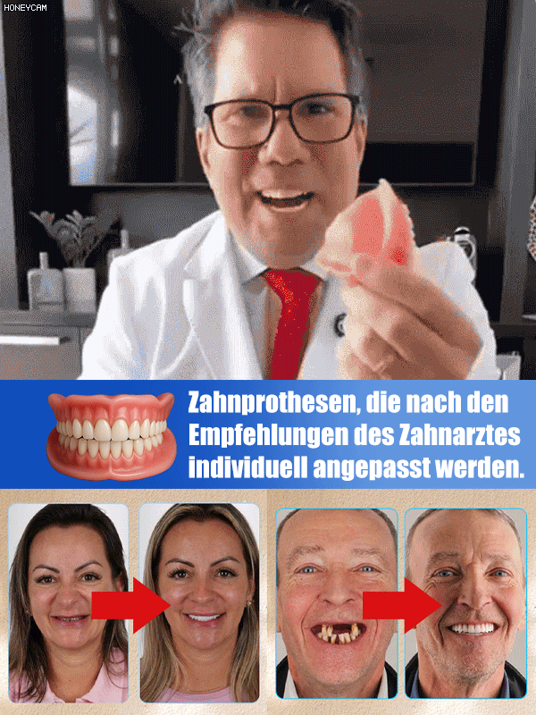 Komfortable Zahnprothese für ein schönes Lächeln