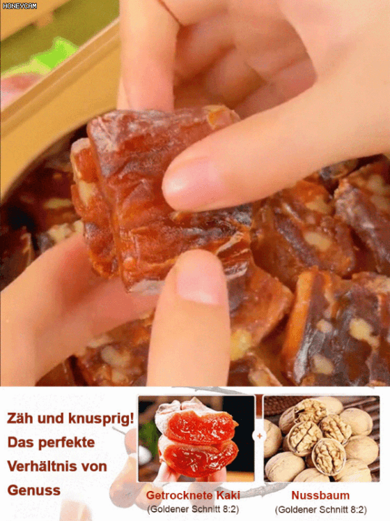 【0 Zuckerzusatz】Kaki mit Walnüssen