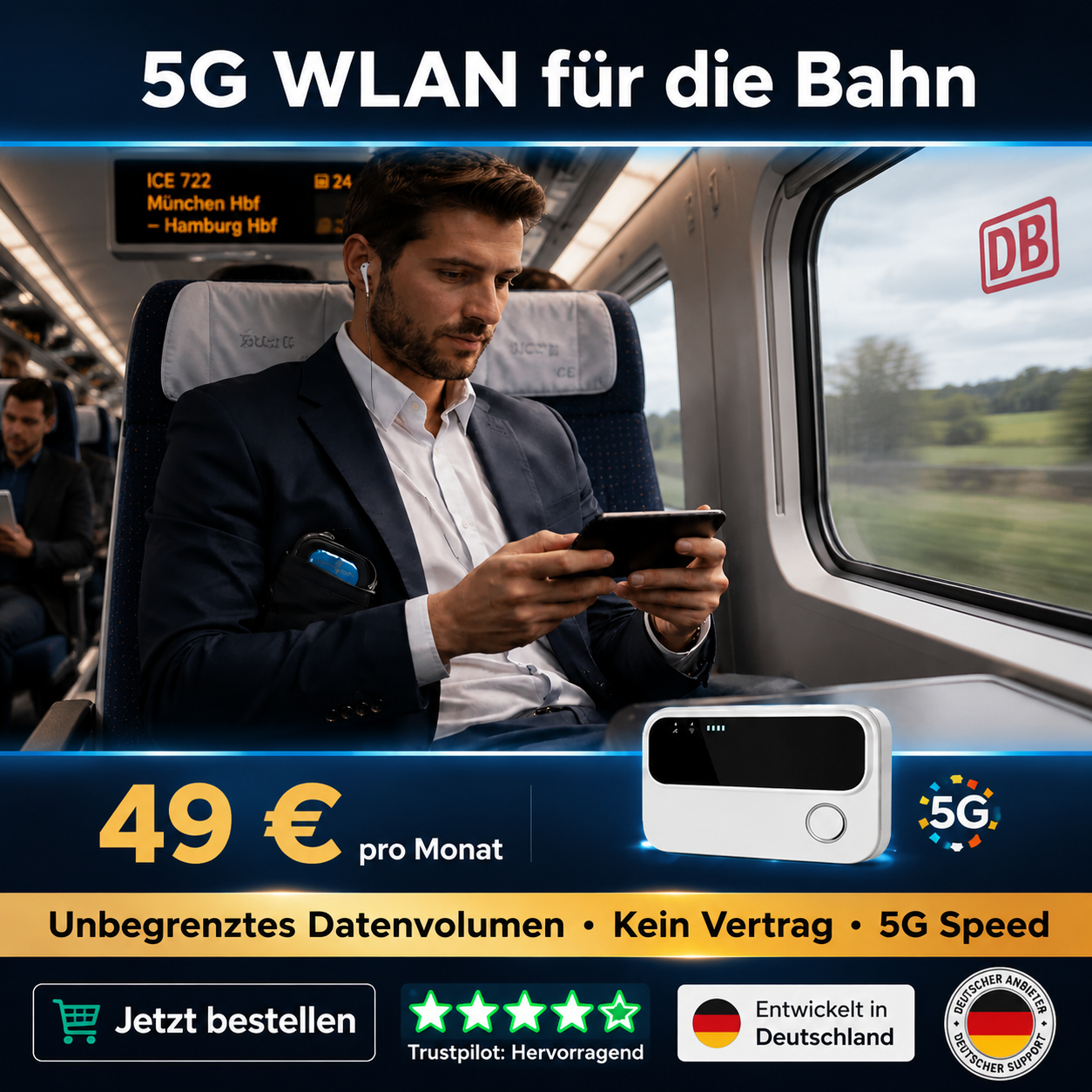 Schluss mit teuren Handytarifen! Genießen Sie lebenslang gratis WLAN überall in Deutschland