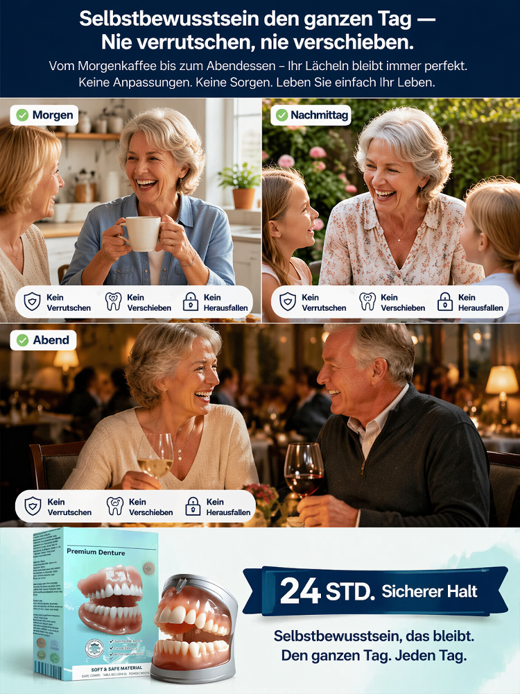 [Die Reise zum neuen Lächeln] Set für perfekten Halt von Zahnersatz