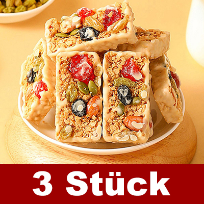 【Kalorienarm, sättigend】Nussige Hafer-Joghurt-Riegel