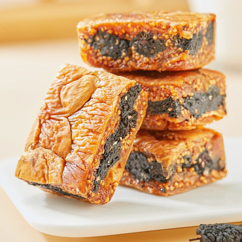 【0 Zucker, keine Belastung】Feigen-Schwarzsesam-Maulbeer-Torte