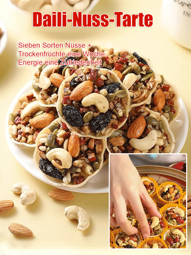 【0 Fett 0 Zucker】Acht-Schätze-Nuss-Tarte