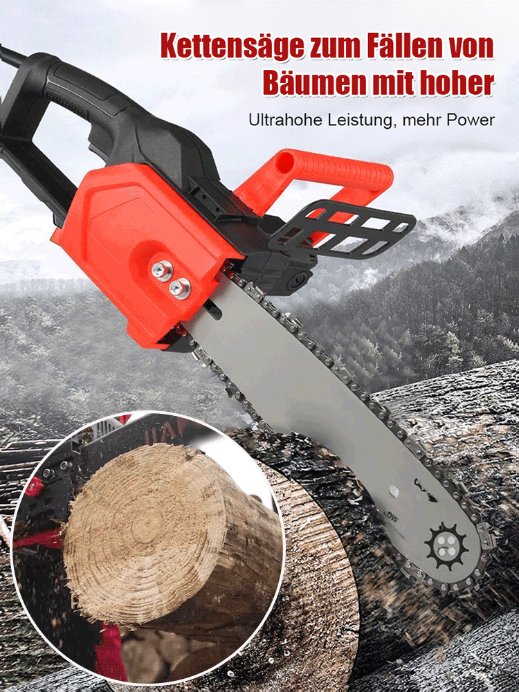 Hochleistungs-Elektro-Kettensäge für Holzarbeiten