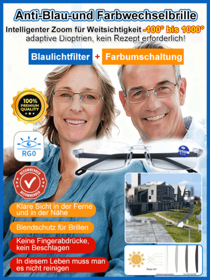 【Von Augenexperten empfohlen】In einer Sekunde aufgesetzt, die Welt sofort im Fokus!