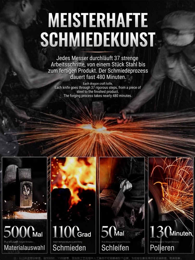 Handgeschmiedete Küchenutensilien