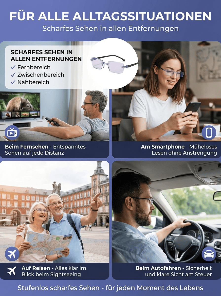 【Von Augenexperten empfohlen】In einer Sekunde aufgesetzt, die Welt sofort im Fokus!