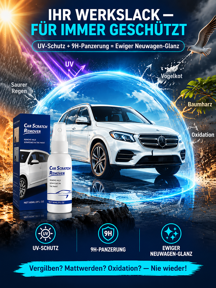 Pflegespray zur Reparatur von Kratzern am Auto