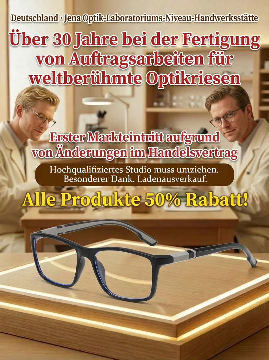 Intelligente HD-Lesebrille mit doppeltem Licht und Blaulichtschutz für die Augenpflege