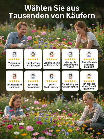 【Über 240.000 Mal gekauft】Einfach zu züchtende gemischte Blumensamen