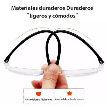 Gafas de lectura antiguas a prueba de radiación y zoom