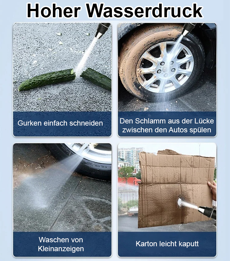 Multifunktionale Hochdruck-Sprühdüse für den Hausgebrauch