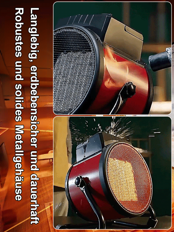 Kompakter, schnell aufheizender Heizlüfter für den Heimgebrauch