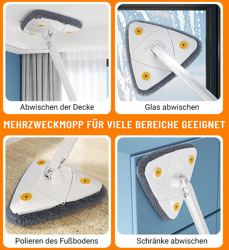 Automatisch handwaschbarer Dreiecksmopp