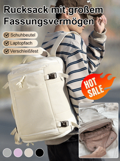 【Take the whole world】Box Typ große Kapazität Rucksack