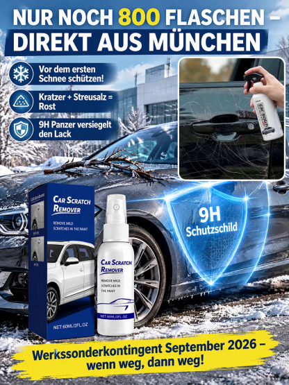Pflegespray zur Reparatur von Kratzern am Auto