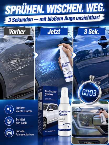 Pflegespray zur Reparatur von Kratzern am Auto