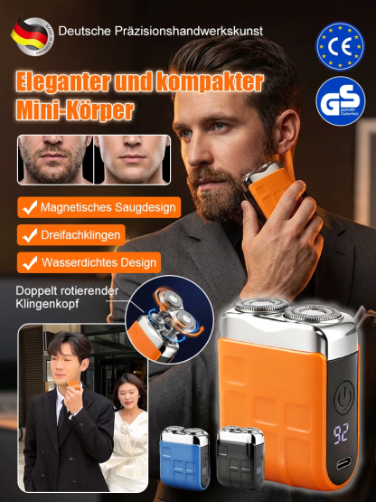 Es gibt einen elektrischen und magnetischen rasierer