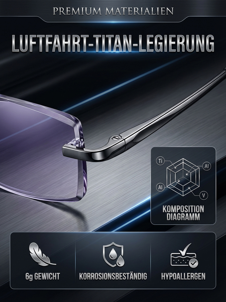 【Sehkraft zurück auf 20 Jahre】Intelligente Fokusveränderung Komfortable Lesebrille