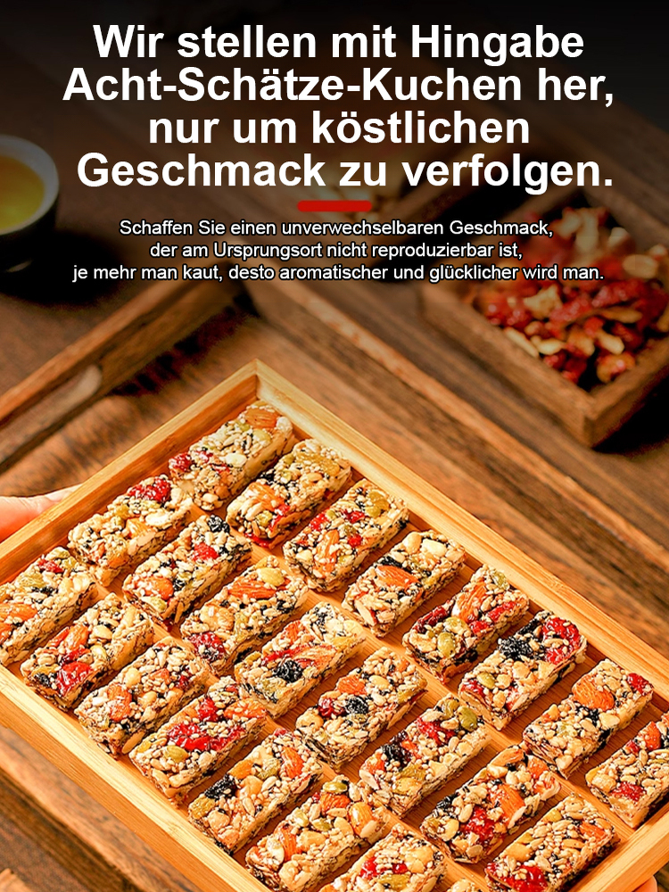 【Zuckerfrei & äußerst sättigend】Handgeschnittener Nuss- und Schatzkuchen