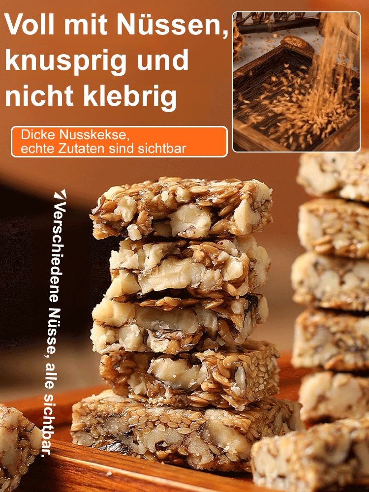 【Zuckerfrei, ballaststoffreich】Leinsamen-Walnuss-Kekse