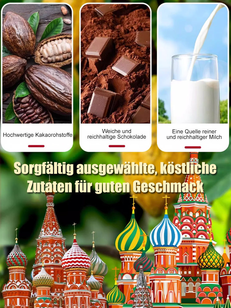 Gemischte Pralinen mit russischem Geschmack