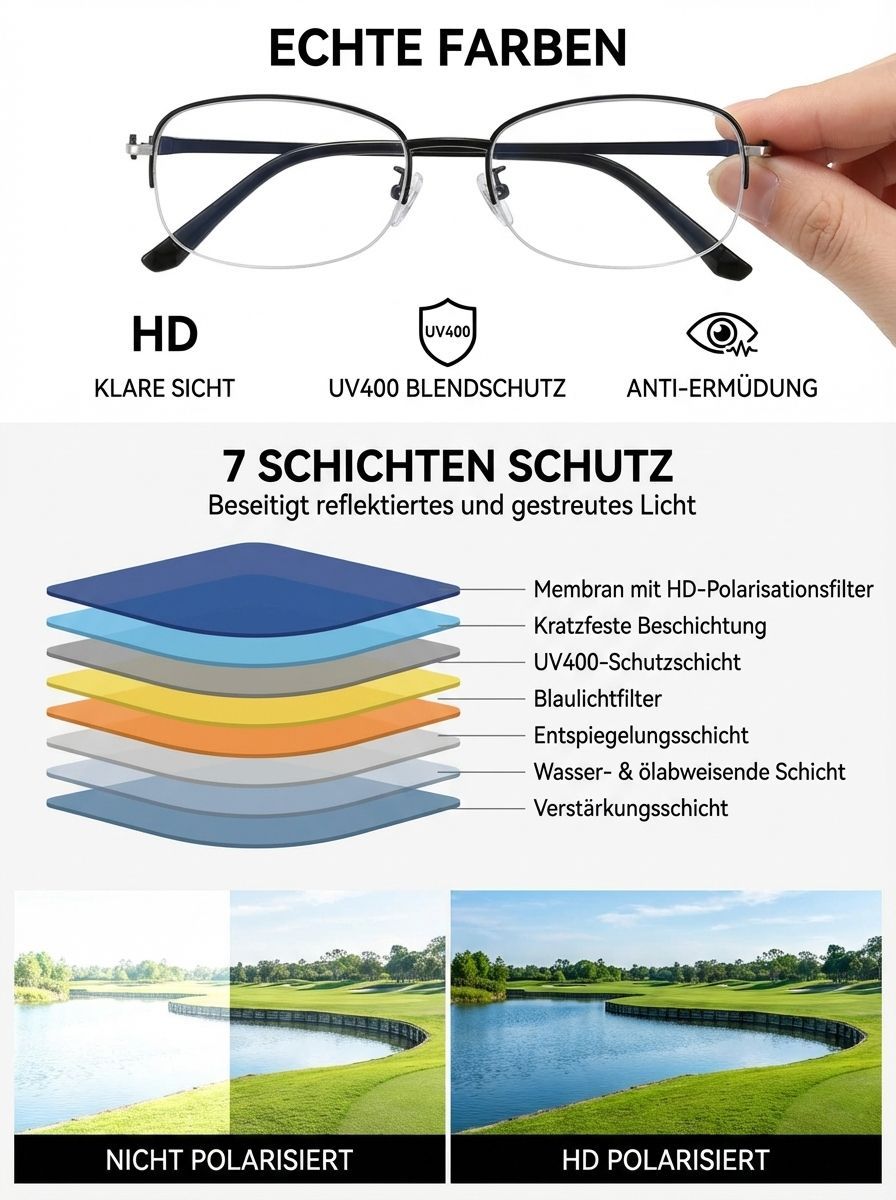 Lesebrille zur Linderung von Augenermüdung und zum Schutz vor blauem Licht