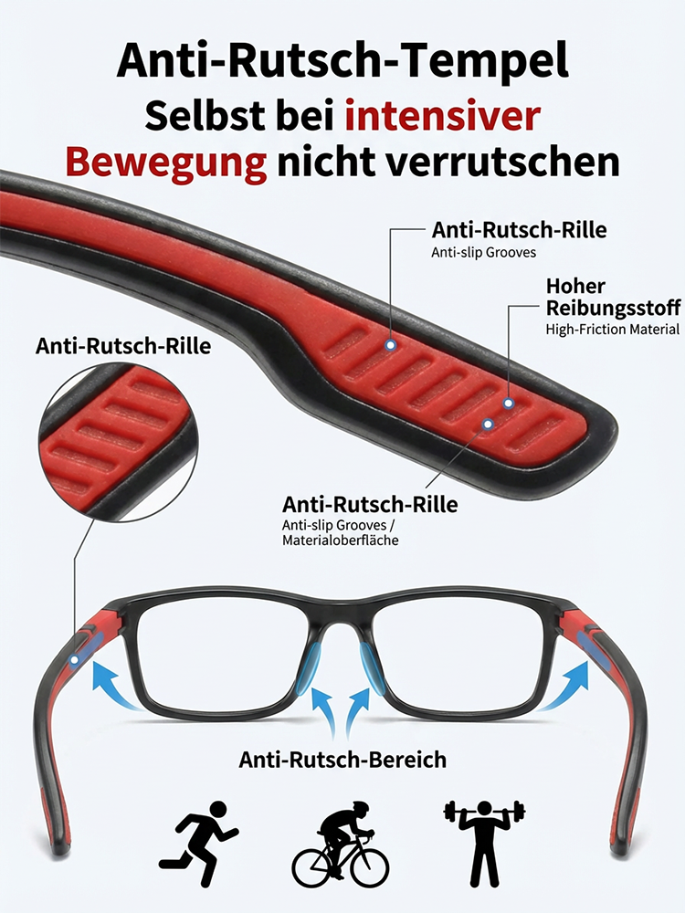 Intelligente HD-Lesebrille mit doppeltem Licht und Blaulichtschutz für die Augenpflege