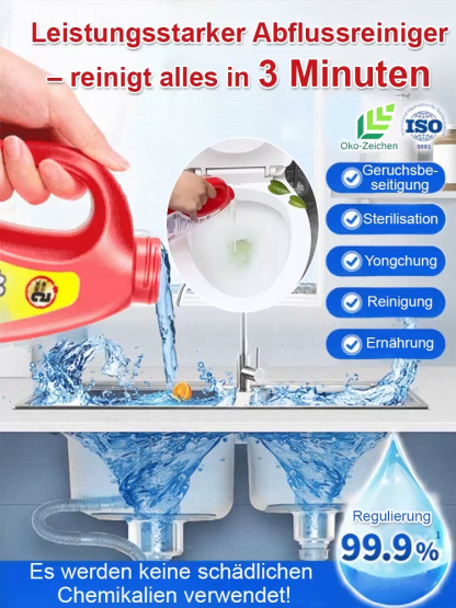 【3-Minuten-Allzweck-Entstopfer】Leistungsstarker Abflussreiniger
