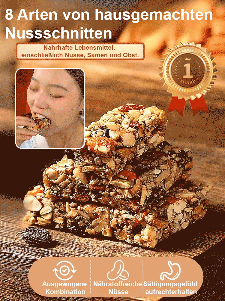 【Zuckerfrei & äußerst sättigend】Handgeschnittener Nuss- und Schatzkuchen