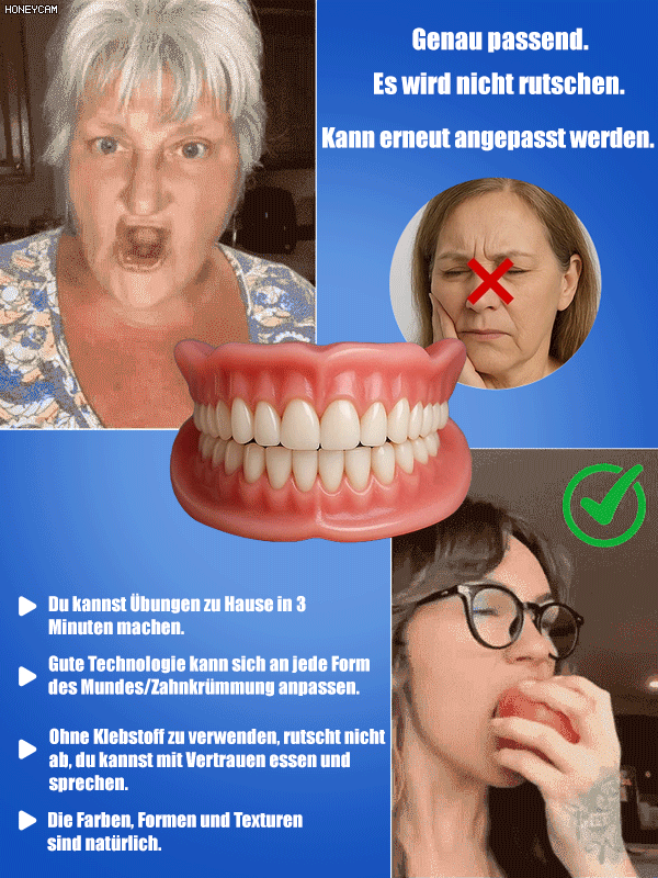 Komfortable Zahnprothese für ein schönes Lächeln