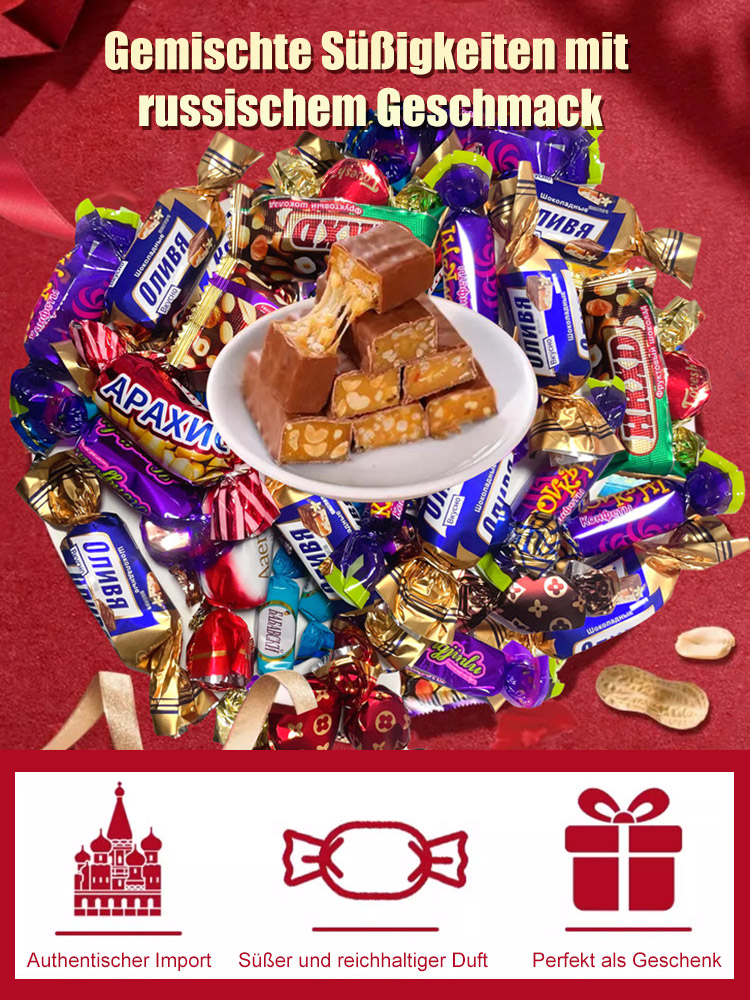 Gemischte Pralinen mit russischem Geschmack