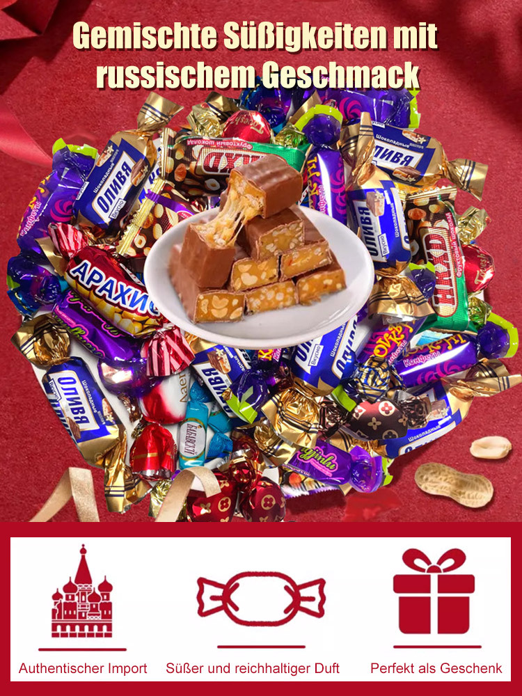 Gemischte Pralinen mit russischem Geschmack