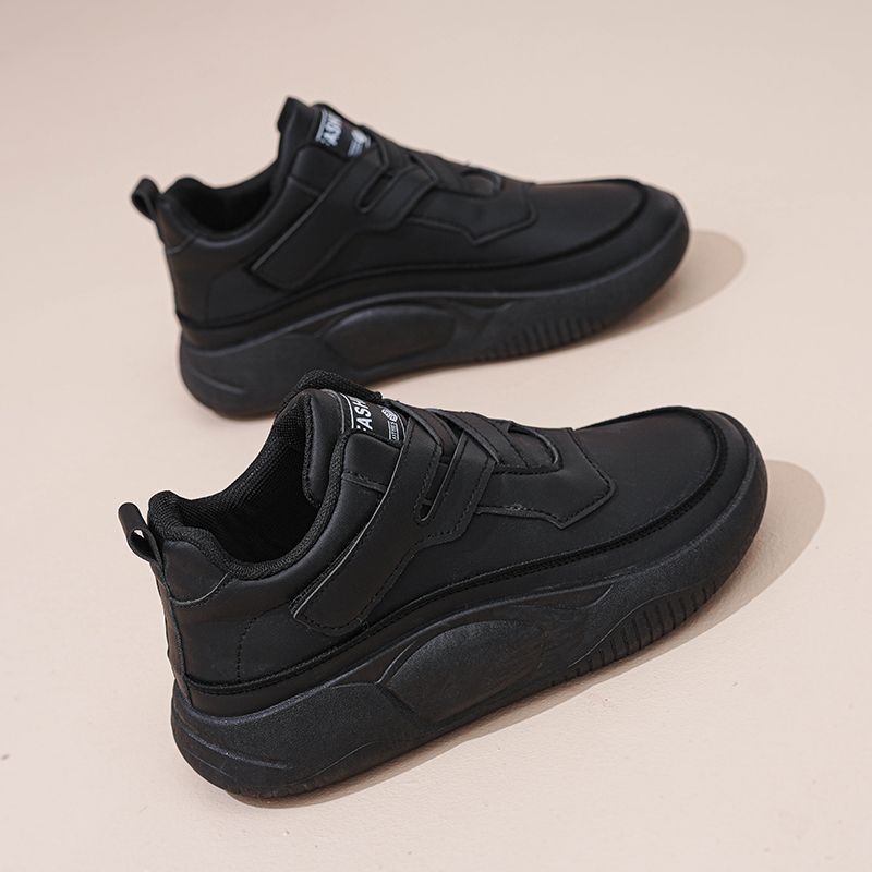 Damen-Sneaker mit dicker Sohle und Kreuz-Klettverschluss, hohe Ausführung