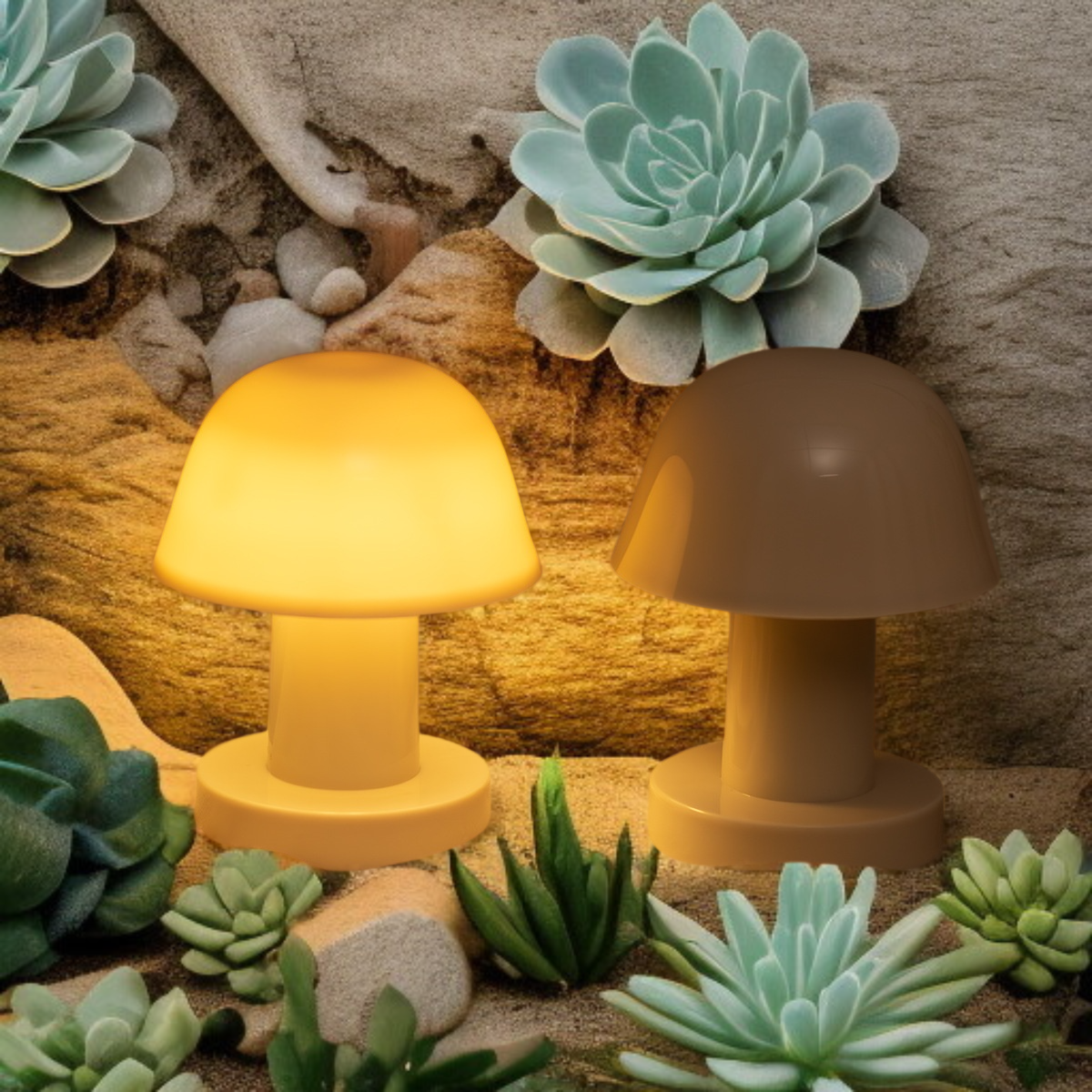 Modernes Ambienten-Nachtlicht im Wohnzimmer