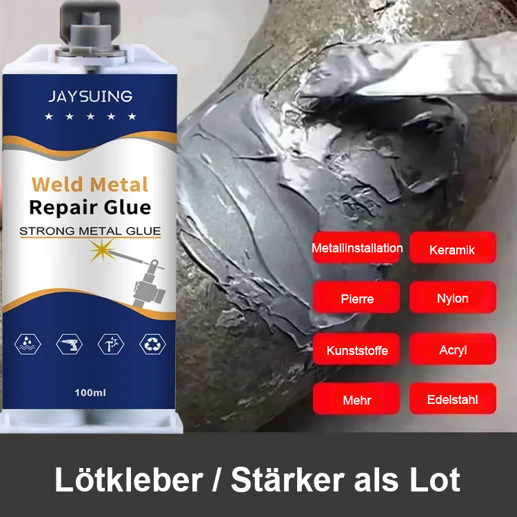 Rissfester, hochtemperaturbeständiger Gusskleber
