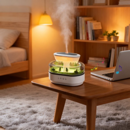 Regentropfen-Aromatherapie-Maschine, intelligentes weißes Rauschen, Dekompression, ätherisches Öl, B