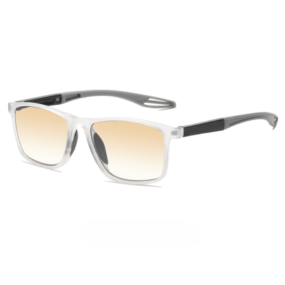 Sportliche 2-in-1 selbsttönende Lesebrille mit UV-Schutz.