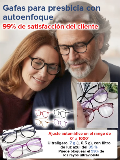 Gafas de lectura ultraligeras con diseño integrado y protección contra luz azul