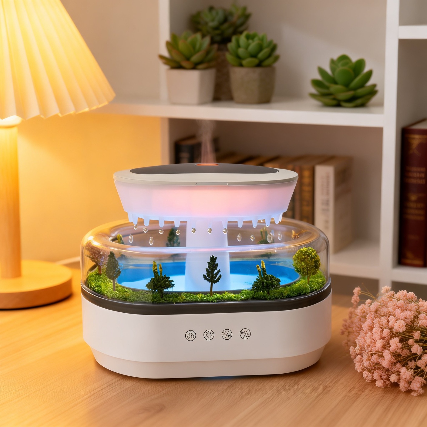 Aromamaschine mit ätherischem Öl und sanftem Licht