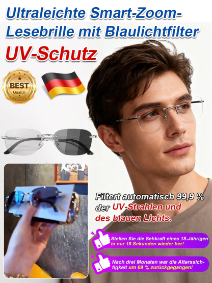 Ultraleichte, intelligente, zoomfähige, lichtempfindliche, farbverändernde, blaulichtblockierende Le