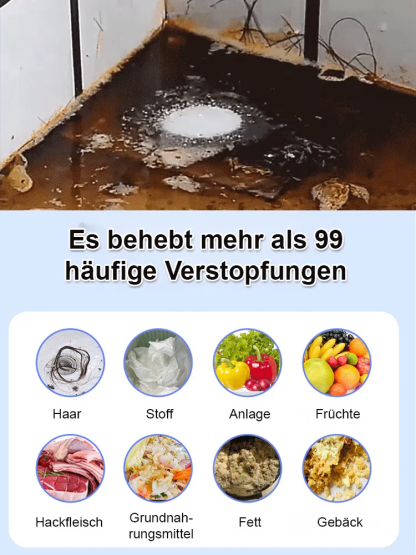 【3-Minuten-Allzweck-Entstopfer】Leistungsstarker Abflussreiniger