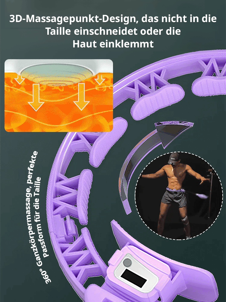 【Ein Hula-Hoop-Reifen der nie abfällt】Intelligenter, verstellbarer Hula-Hoop-Reifen mit Zählfunktion