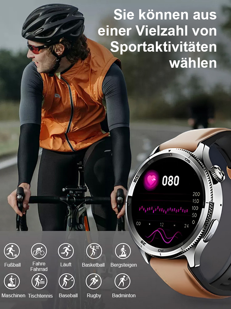 Multifunktionale Uhr zur Überwachung von Blutdruck und Blutzucker