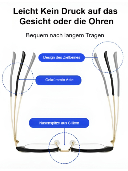 HD-Ultraleichtbrille gegen Ermüdung und Blaulicht Presbyopie 