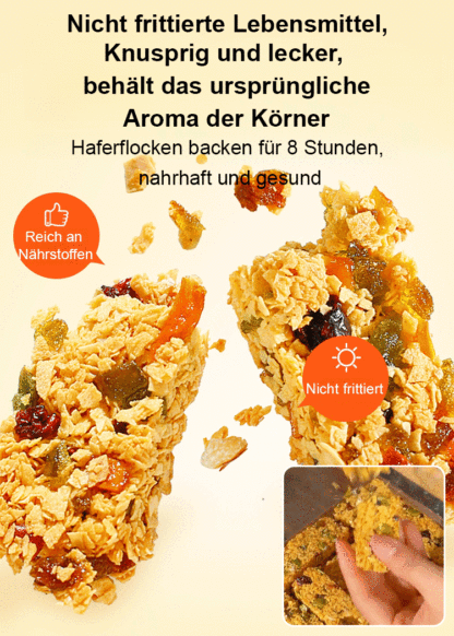 【Zuckerfrei und sättigend】Hafer-Crisp-Mahlzeitenersatz-Energieriegel